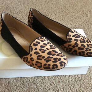 Leopard and black flats